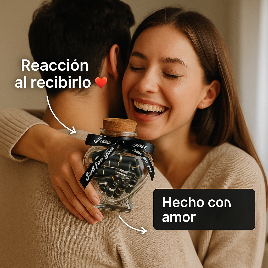 Frasco con Mensajes Personalizados