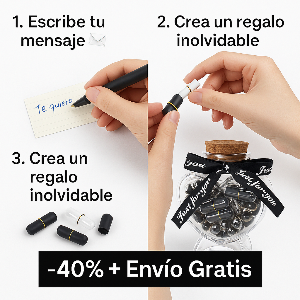 Frasco con Mensajes Personalizados