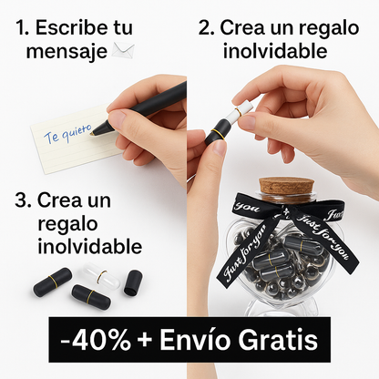 Frasco con Mensajes Personalizados