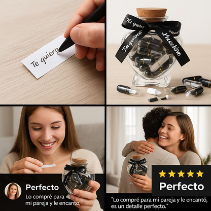 Frasco con Mensajes Personalizados