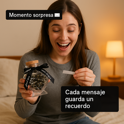 Frasco con Mensajes Personalizados